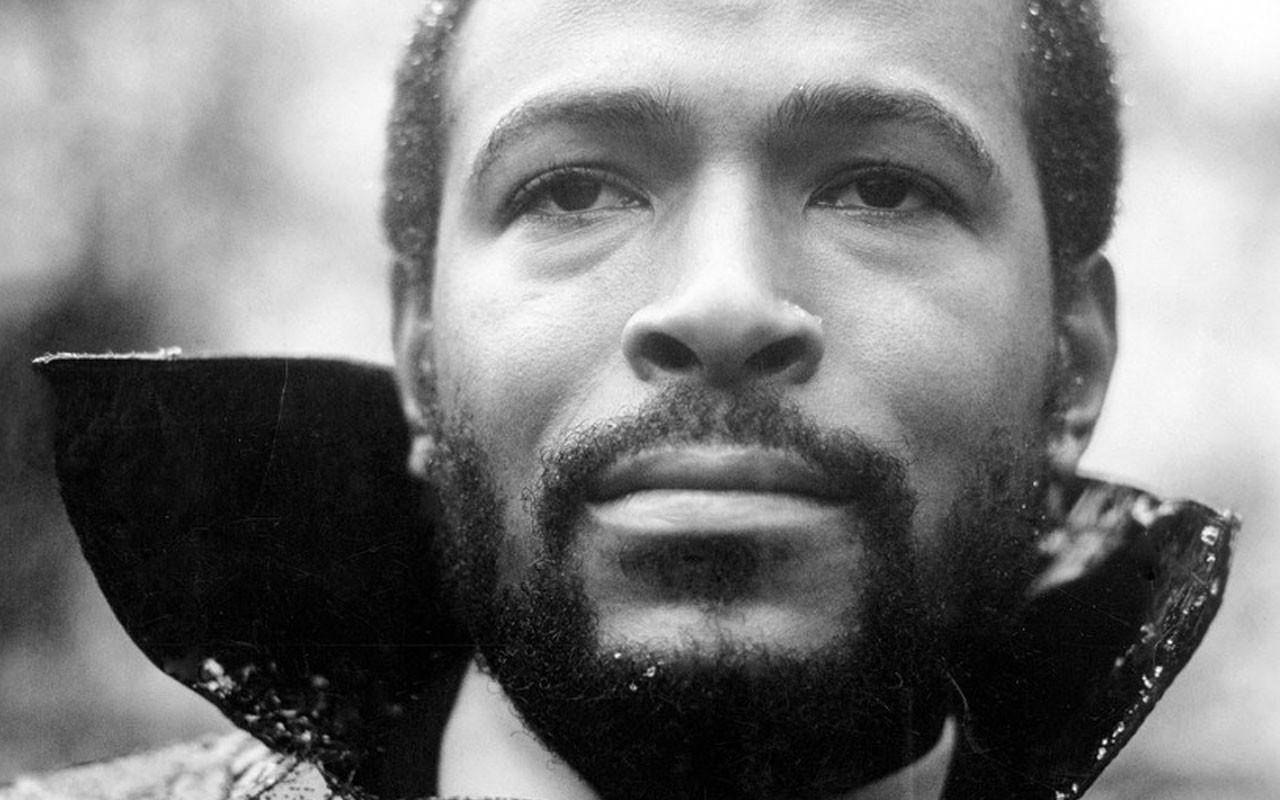 Marvin Gaye Black And White Close-up