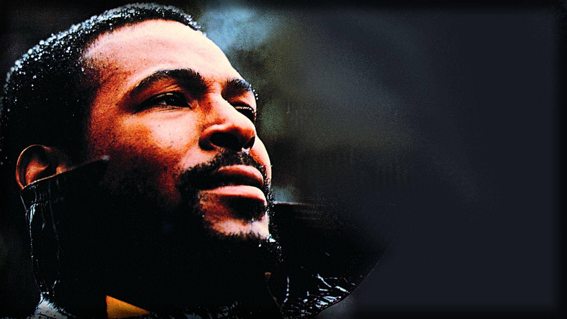 Marvin Gaye Close-up Under Snow