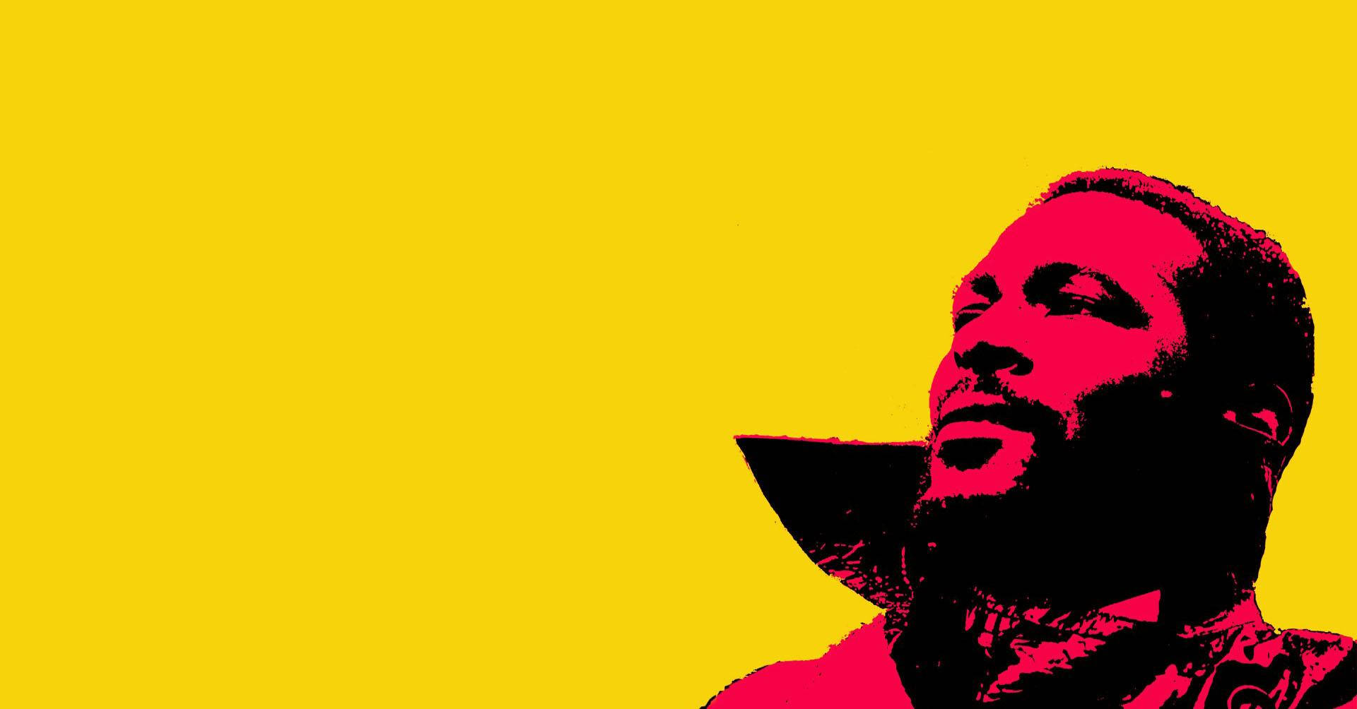 Marvin Gaye Colorful Digital Art Background