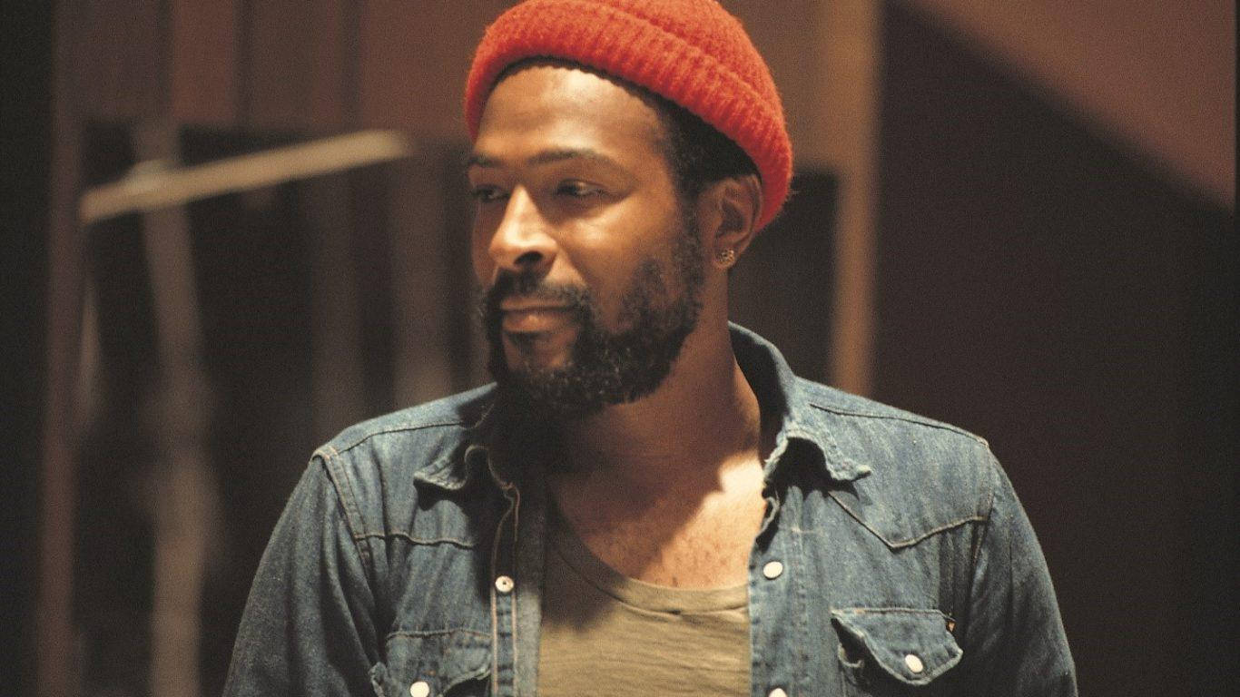 Marvin Gaye In Casual Clothing Background