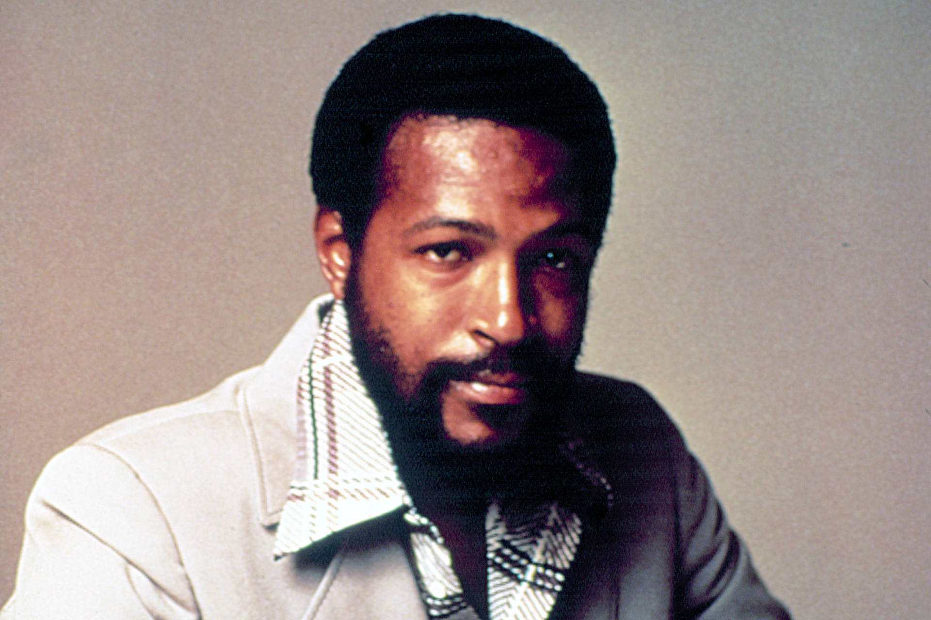 Marvin Gaye In White Background