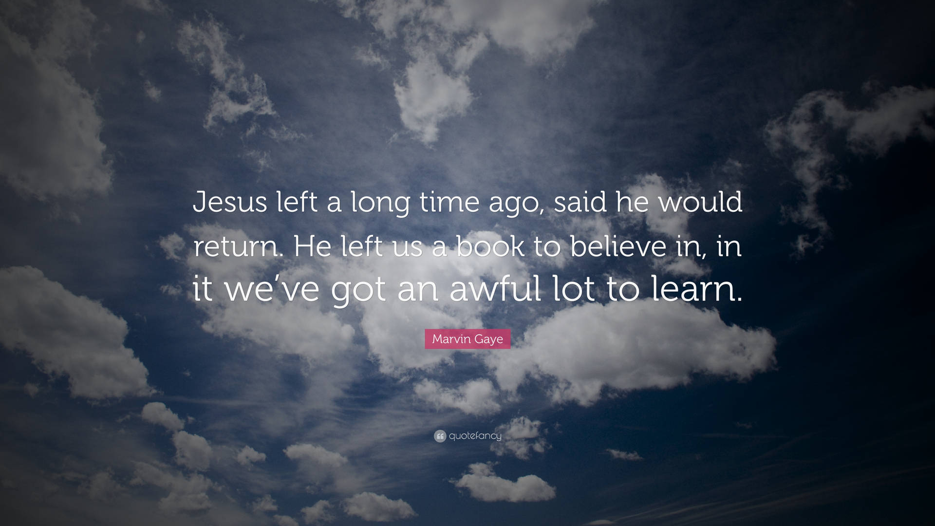 Marvin Gaye Jesus Quote Background