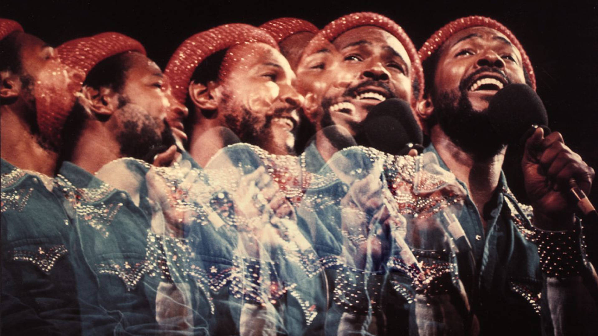 Marvin Gaye Multiple In Concert Background