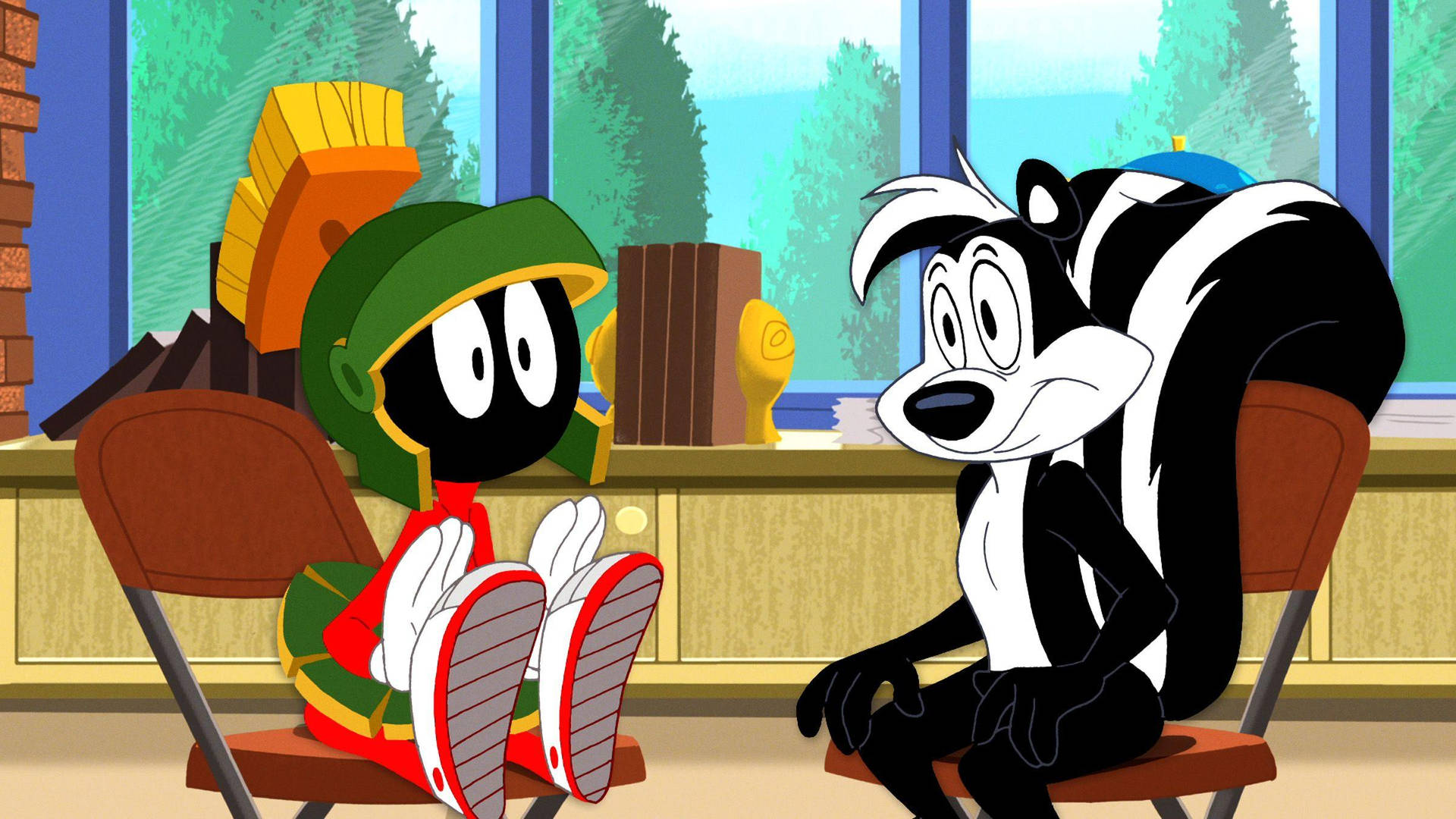 Marvin The Martian And Pepe Le Pew Background