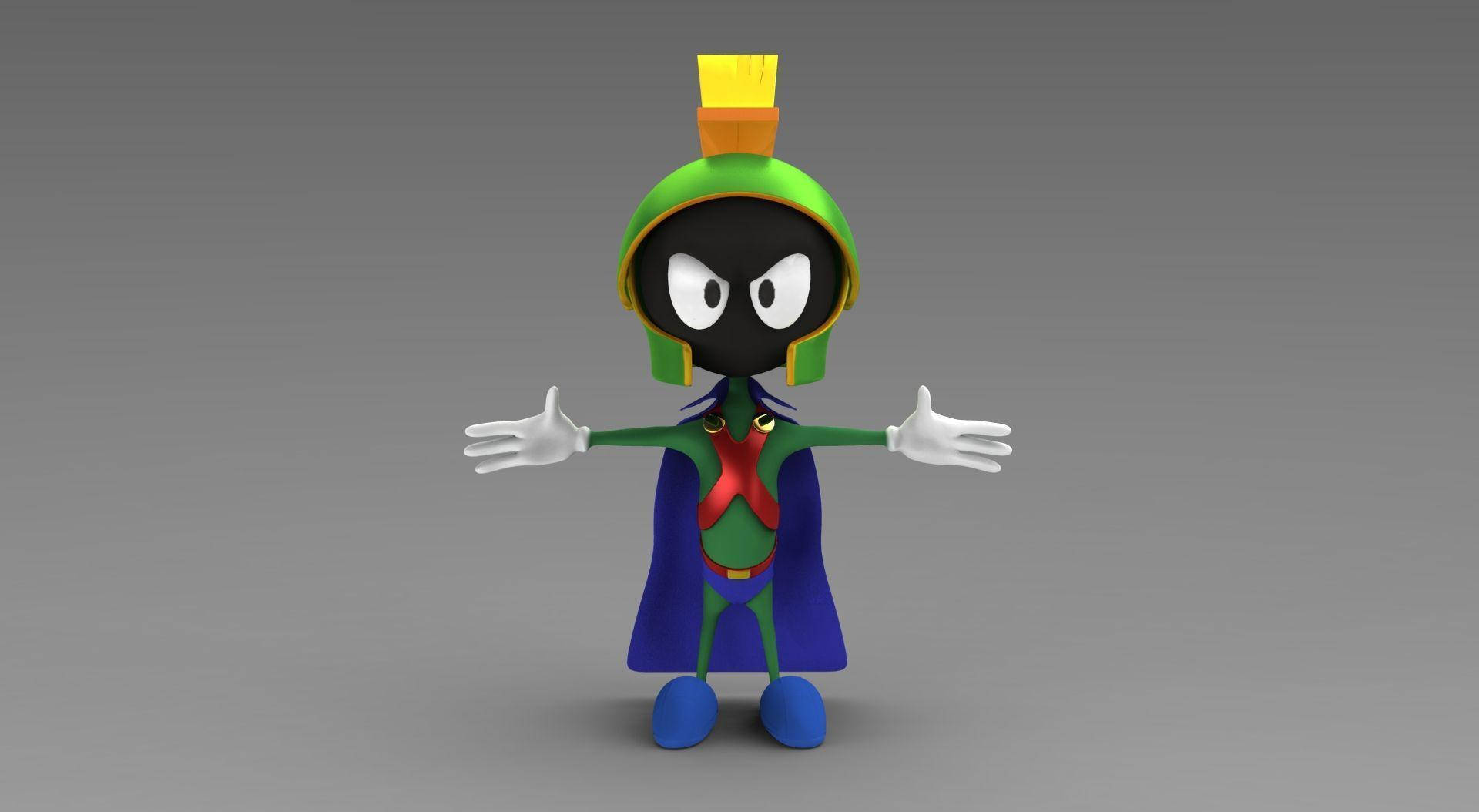 Marvin The Martian Arms Sideward Background