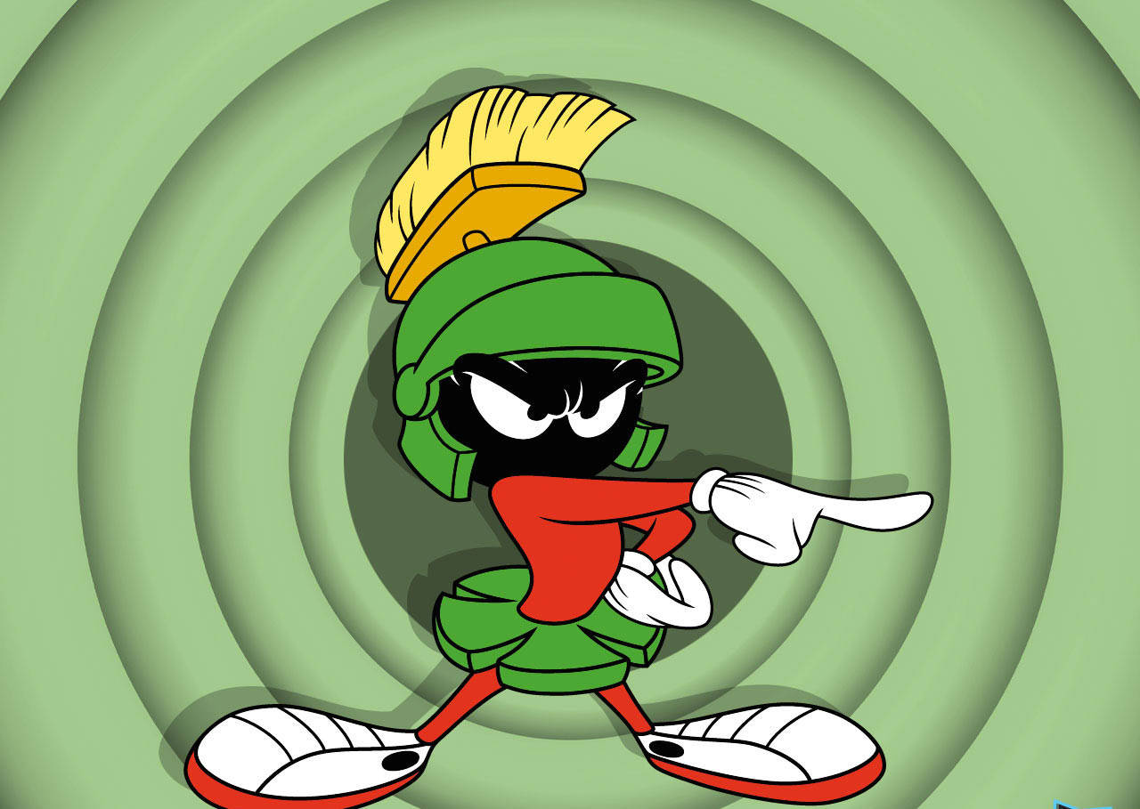 Marvin The Martian Pointing Background