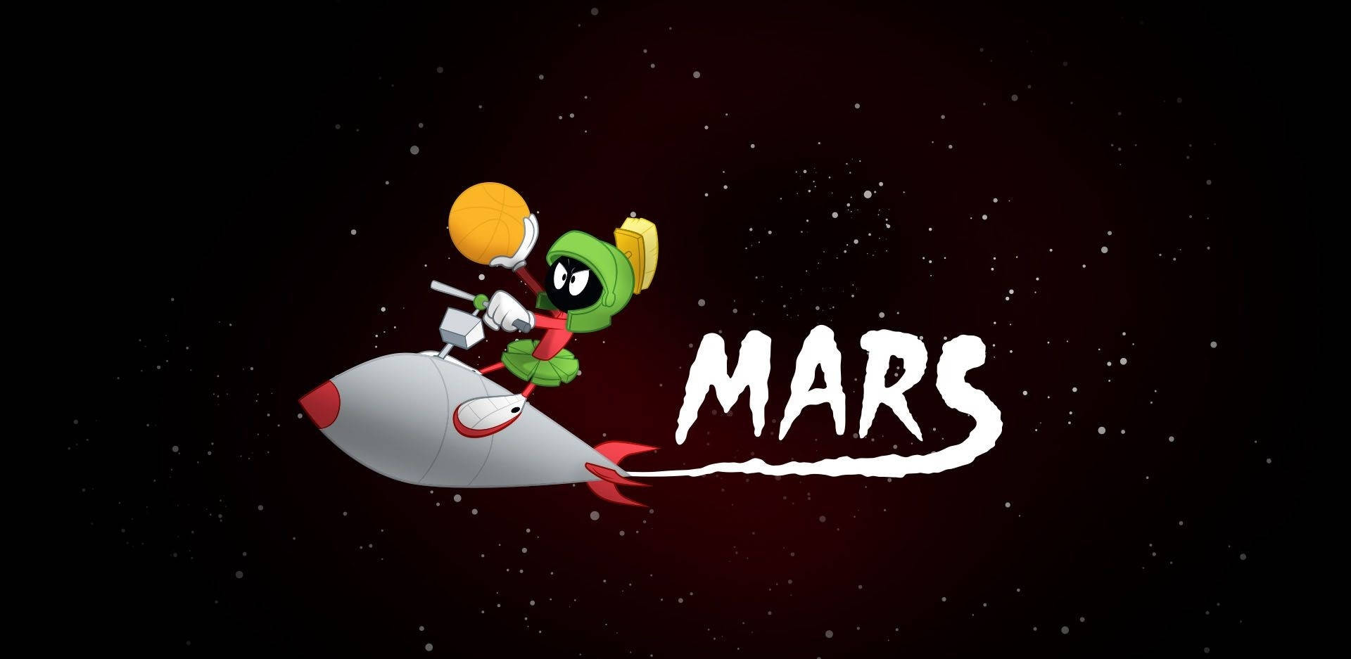 Marvin The Martian Riding Missile Background