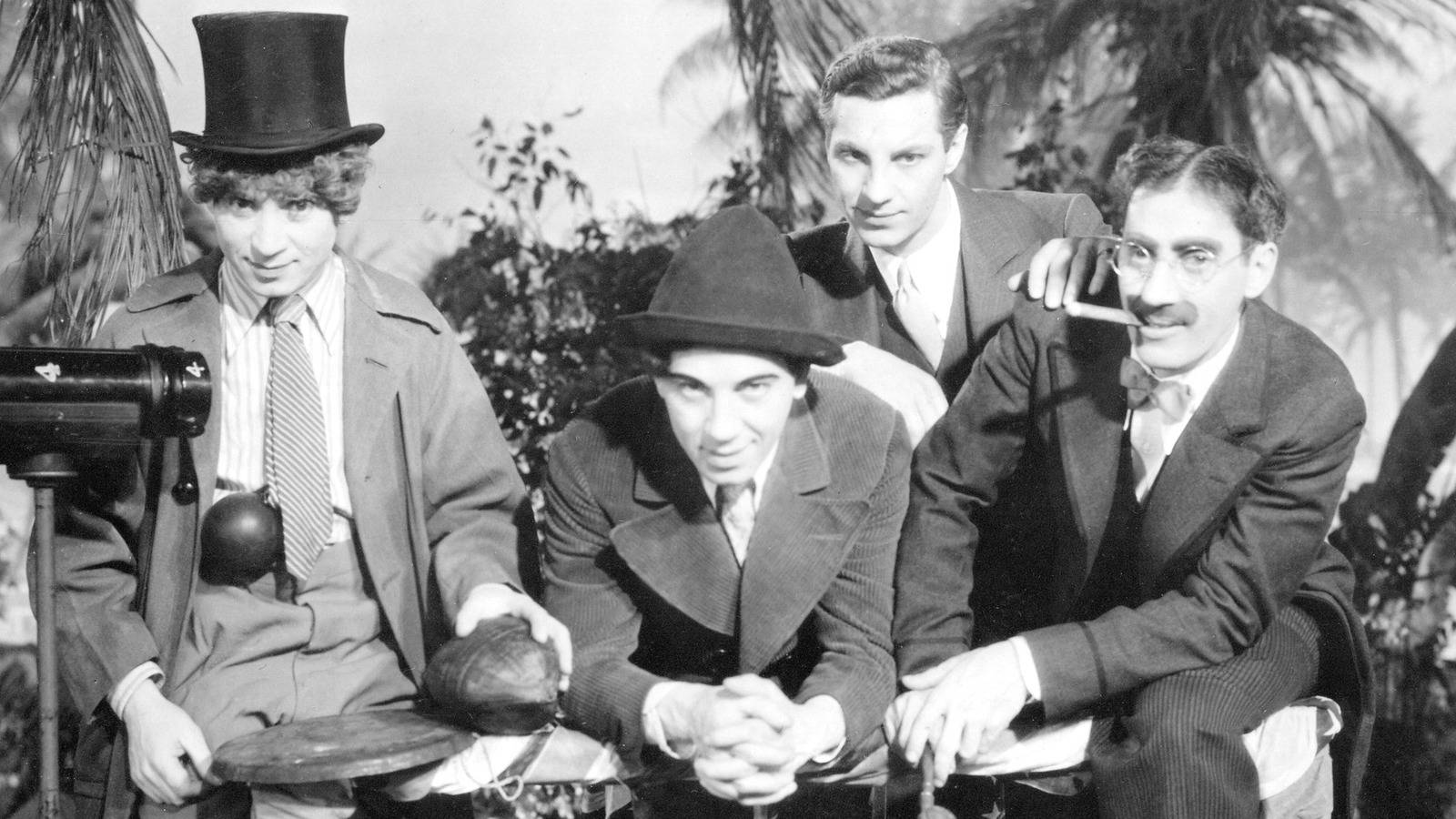 Marx Brothers Posing Together Background