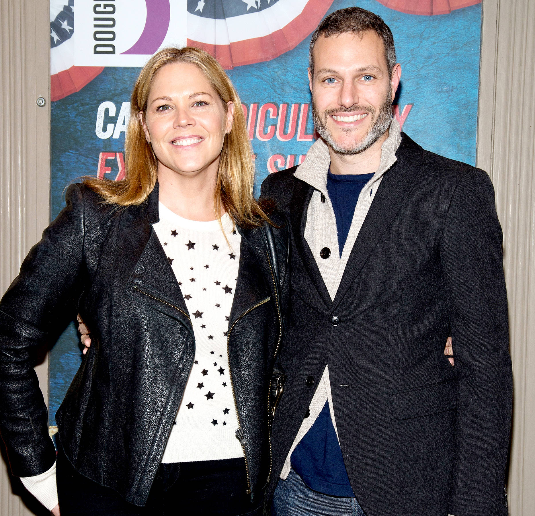 Mary Mccormack With Her Husband Background