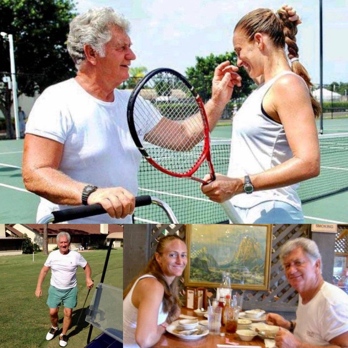 Mary Pierce And Her Father Background