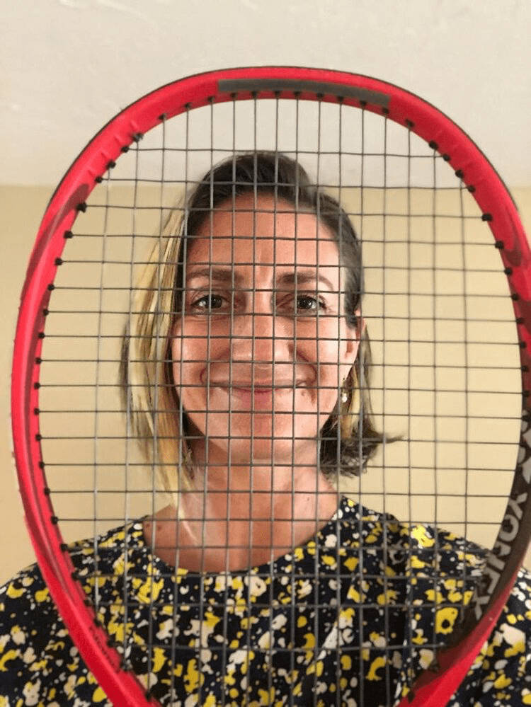 Mary Pierce Racket Face Background