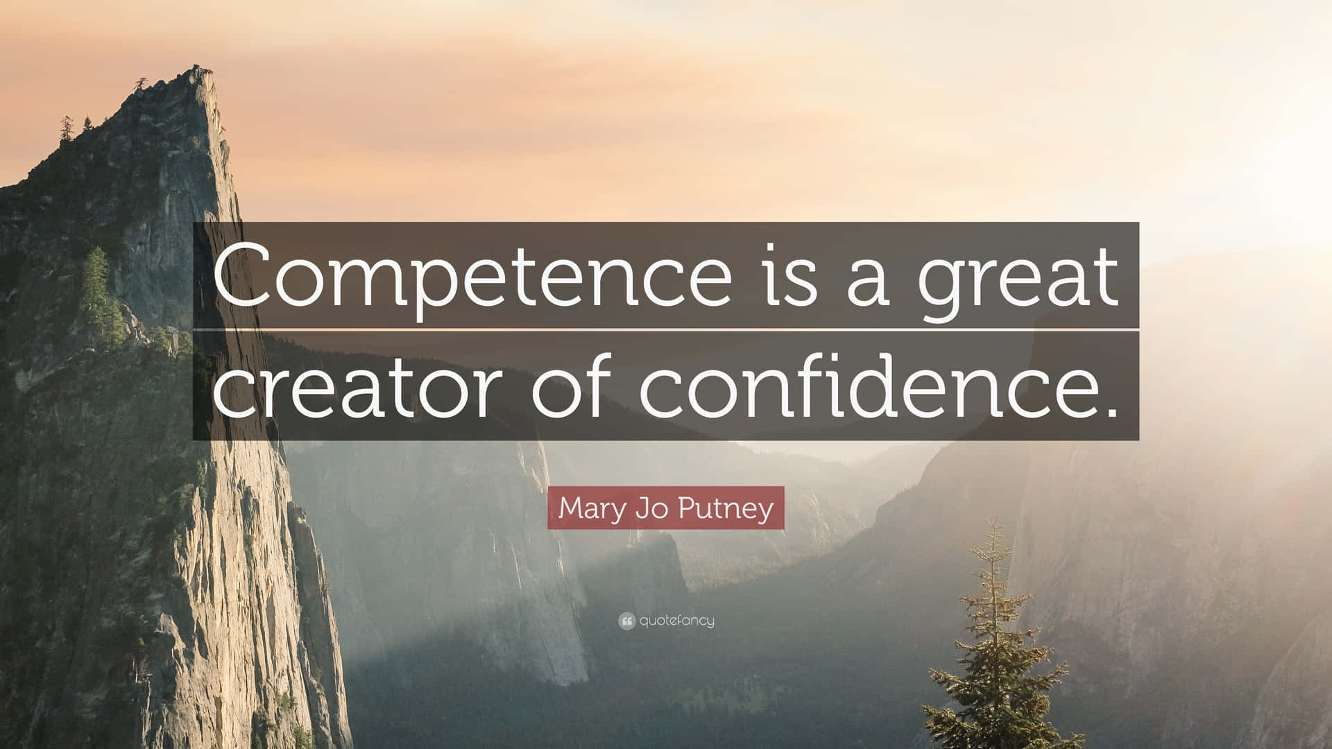 Mary Putney Competence Quote Background
