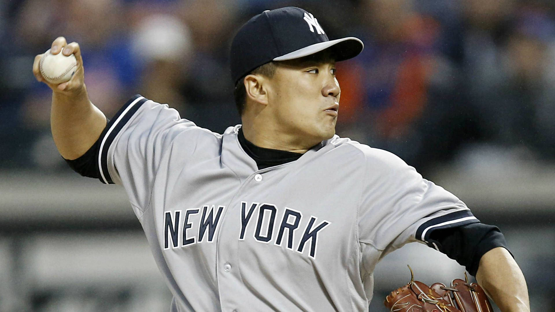 Masahiro Tanaka Fast Ball Throw Background