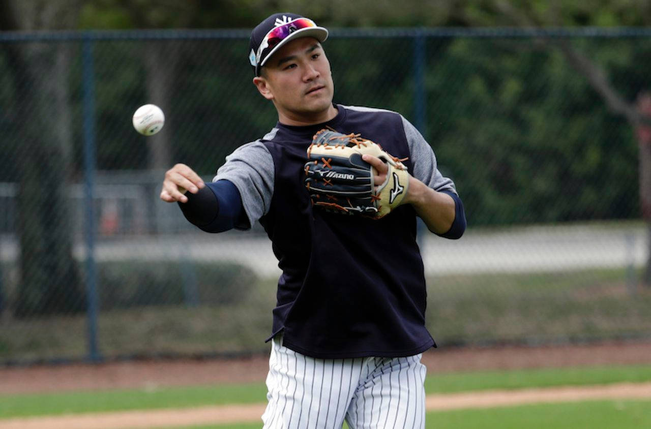 Masahiro Tanaka In Practice Game Background