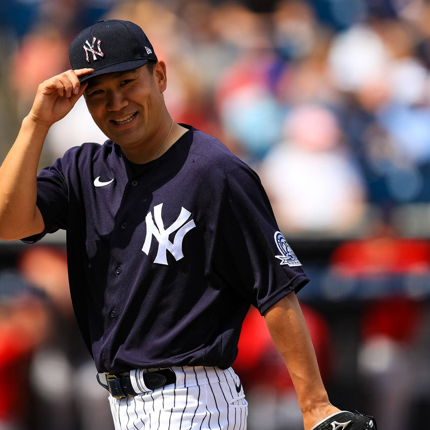 Masahiro Tanaka In Yankees Jersey Background