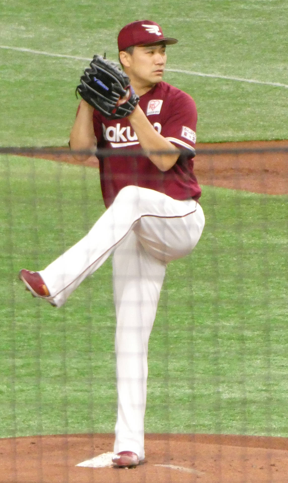 Masahiro Tanaka Leg Up Stance Background