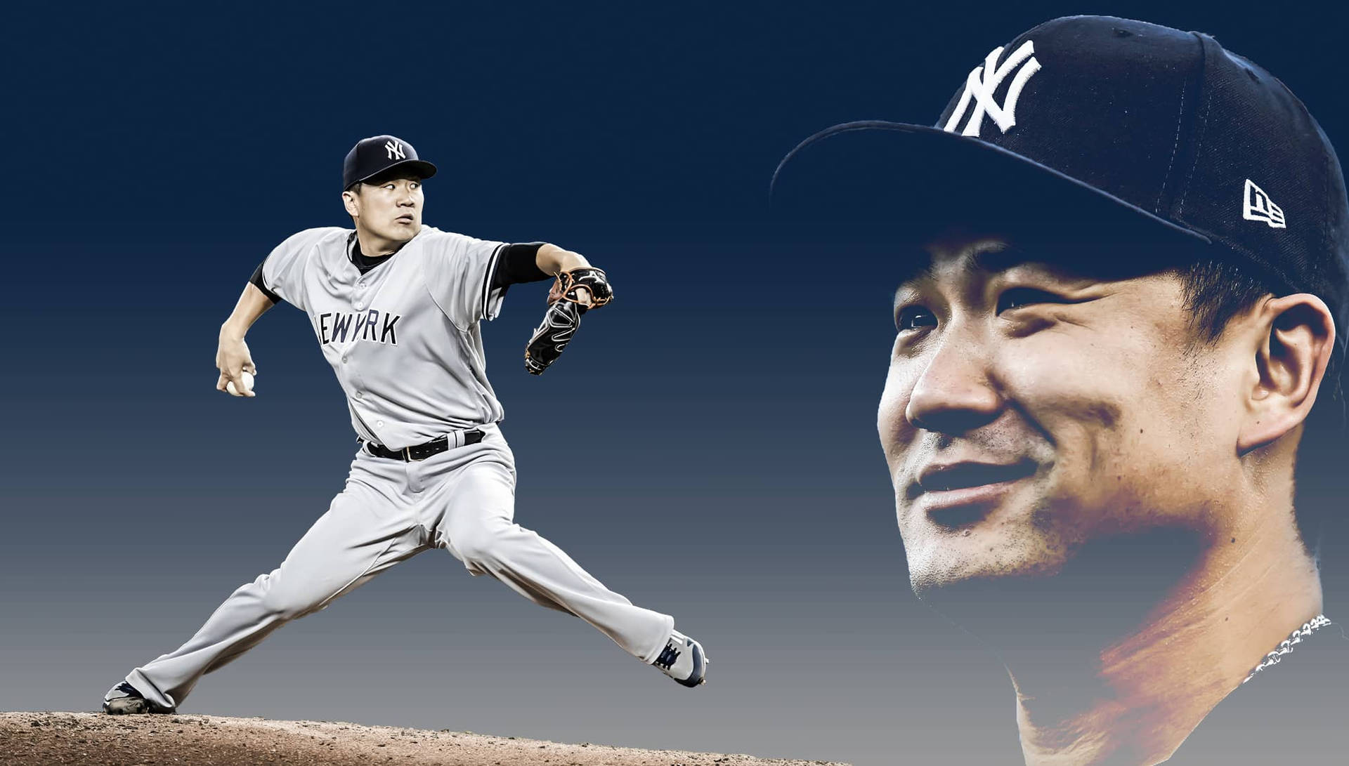 Masahiro Tanaka Portrait Background