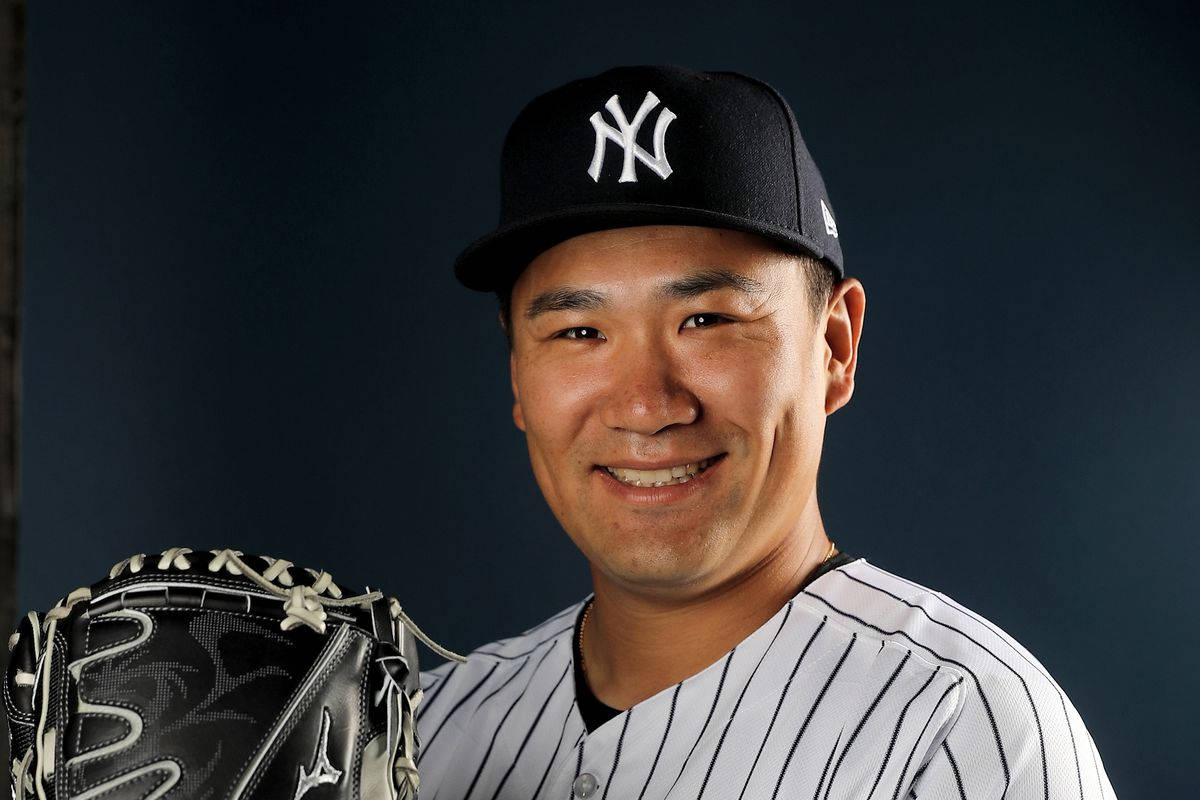 Masahiro Tanaka Smiling Portrait Background