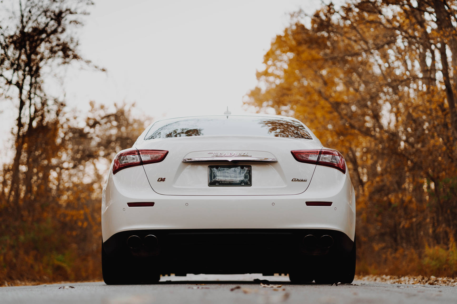 Maserati In Autumn Background