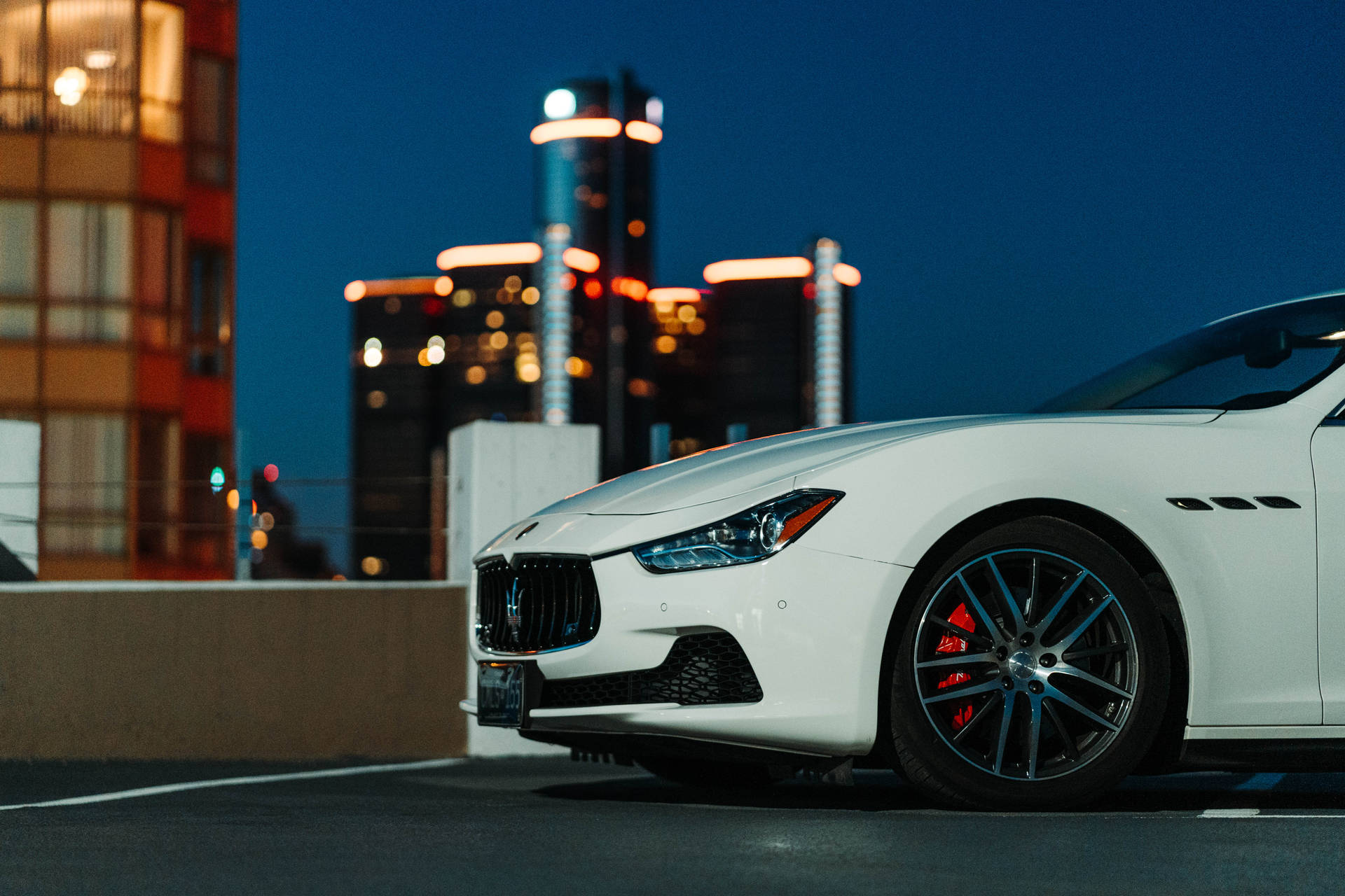 Maserati In The City Background