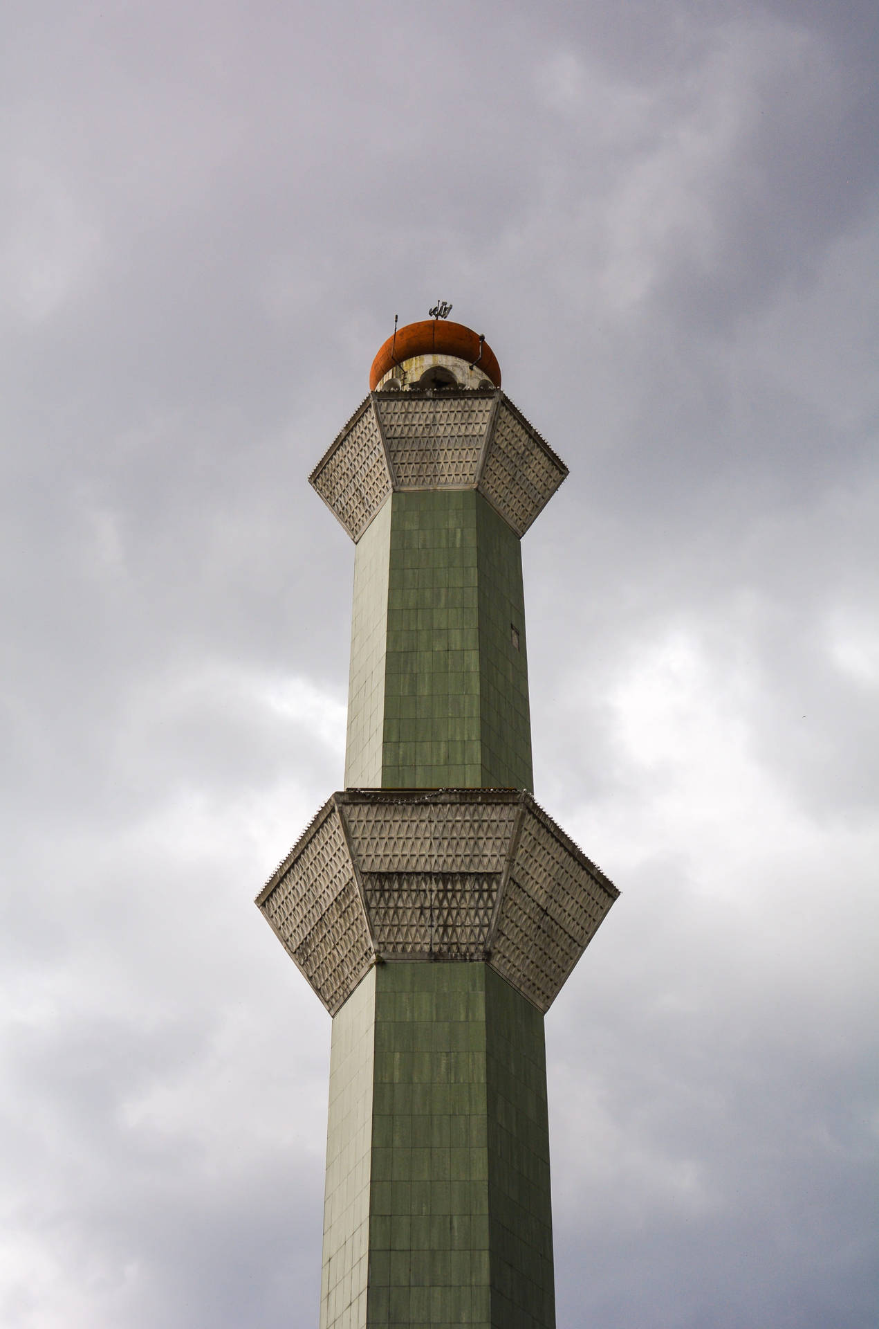 Masjid Raya Bandung Minaret Background
