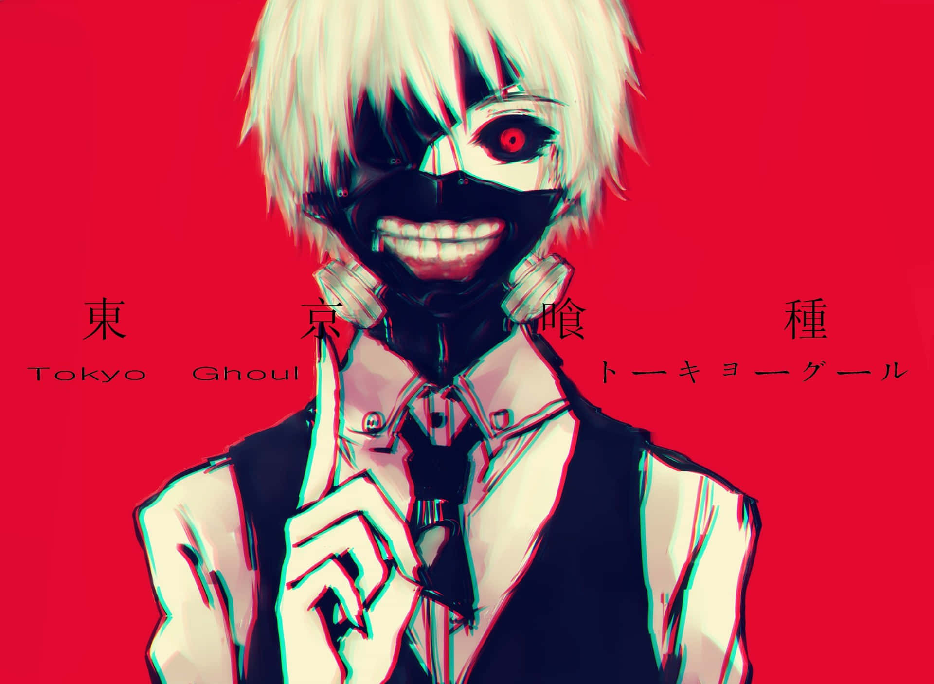 Mask Boy White Anime Psycho Kaneki Background
