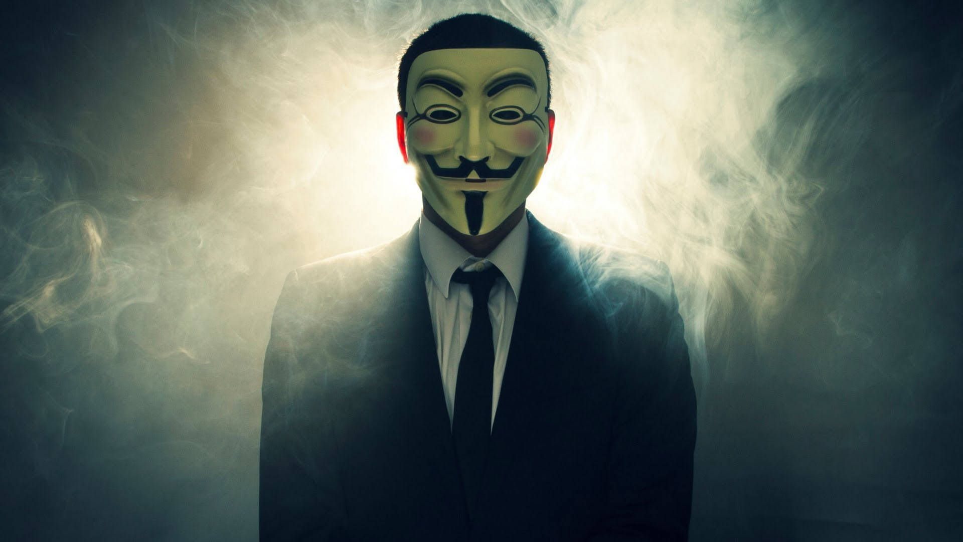 Mask With Suit And Tie Hacker 4k Background