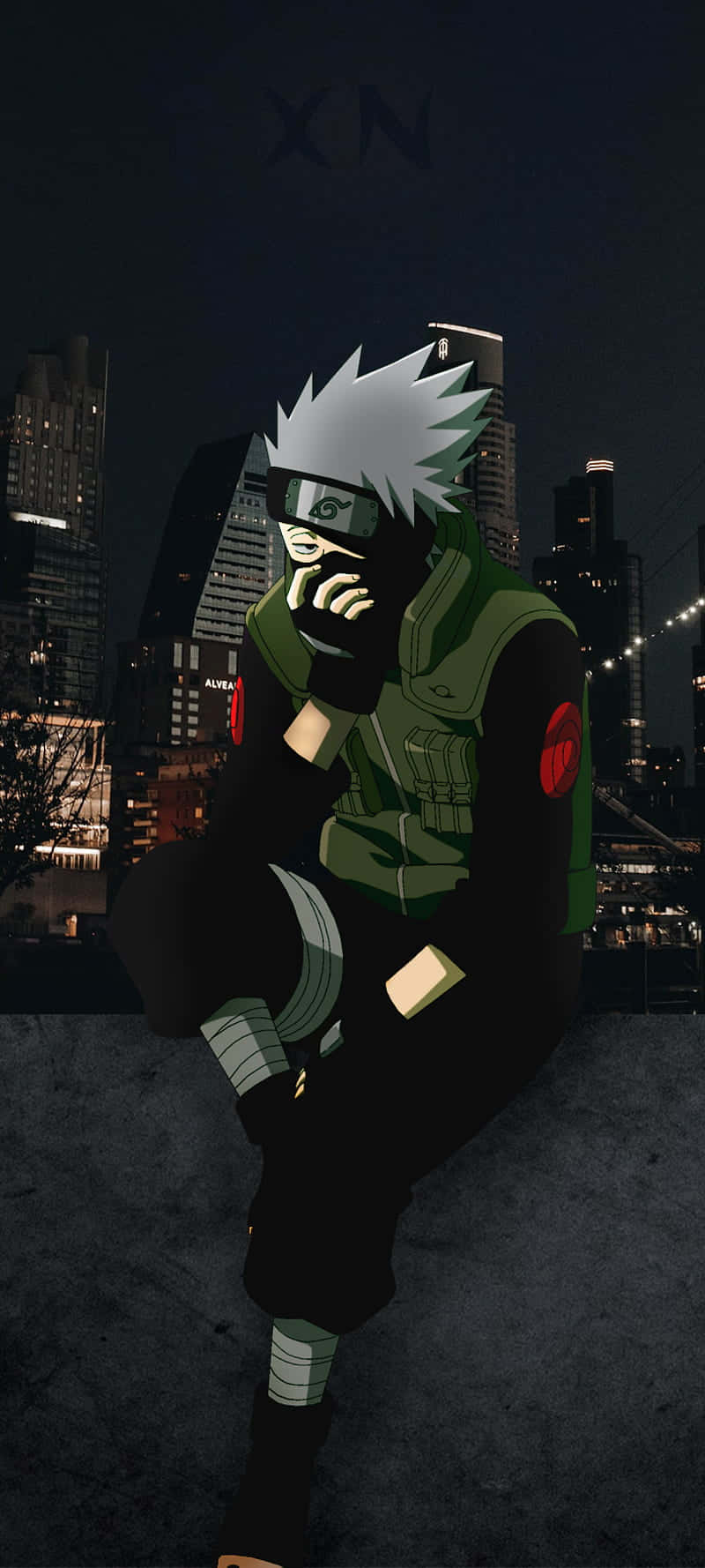 Masked Kakashi For Naruto Aesthetic Phone Background