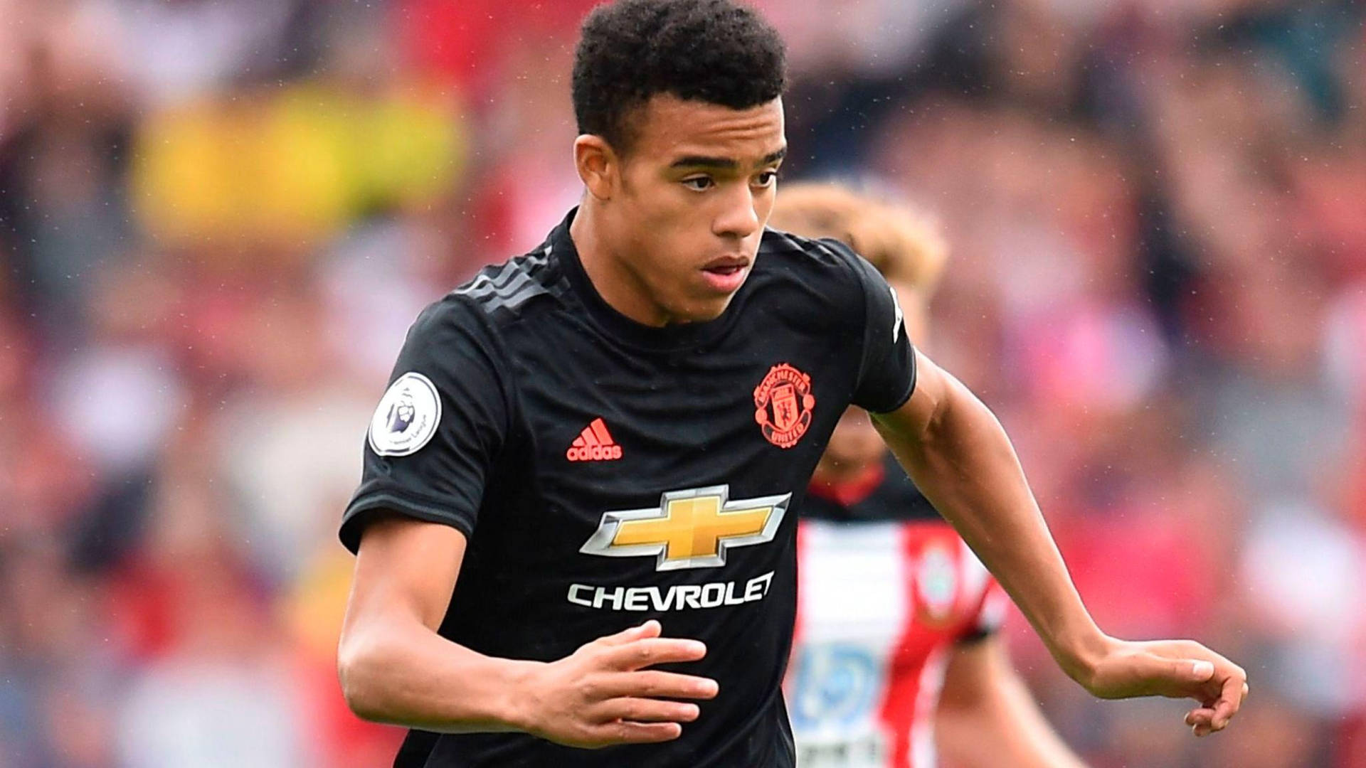 Mason Greenwood Black Uniform Background