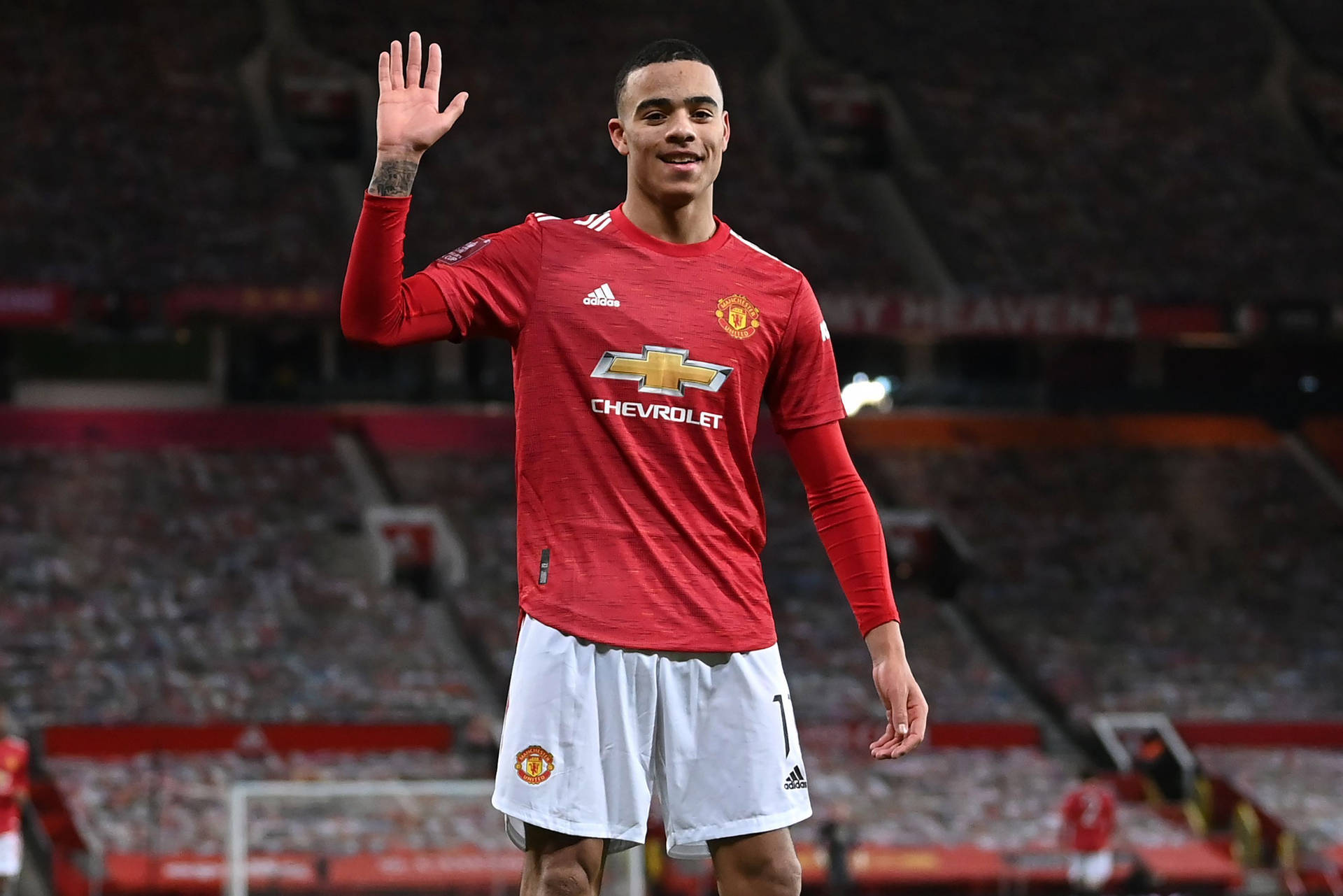 Mason Greenwood Waving Background