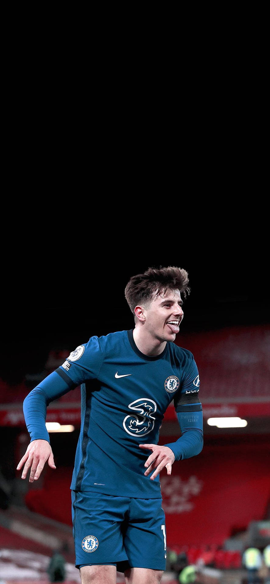 Mason Mount Sticking Out Tongue Background