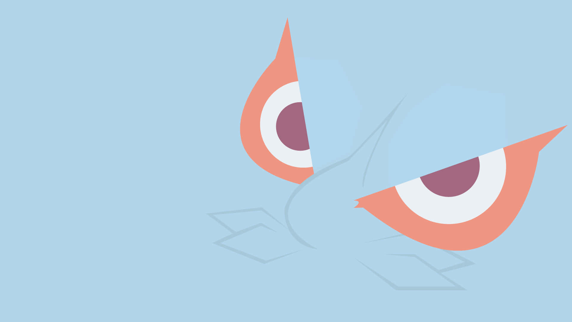 Masquerain Blue Minimalist Hd Background