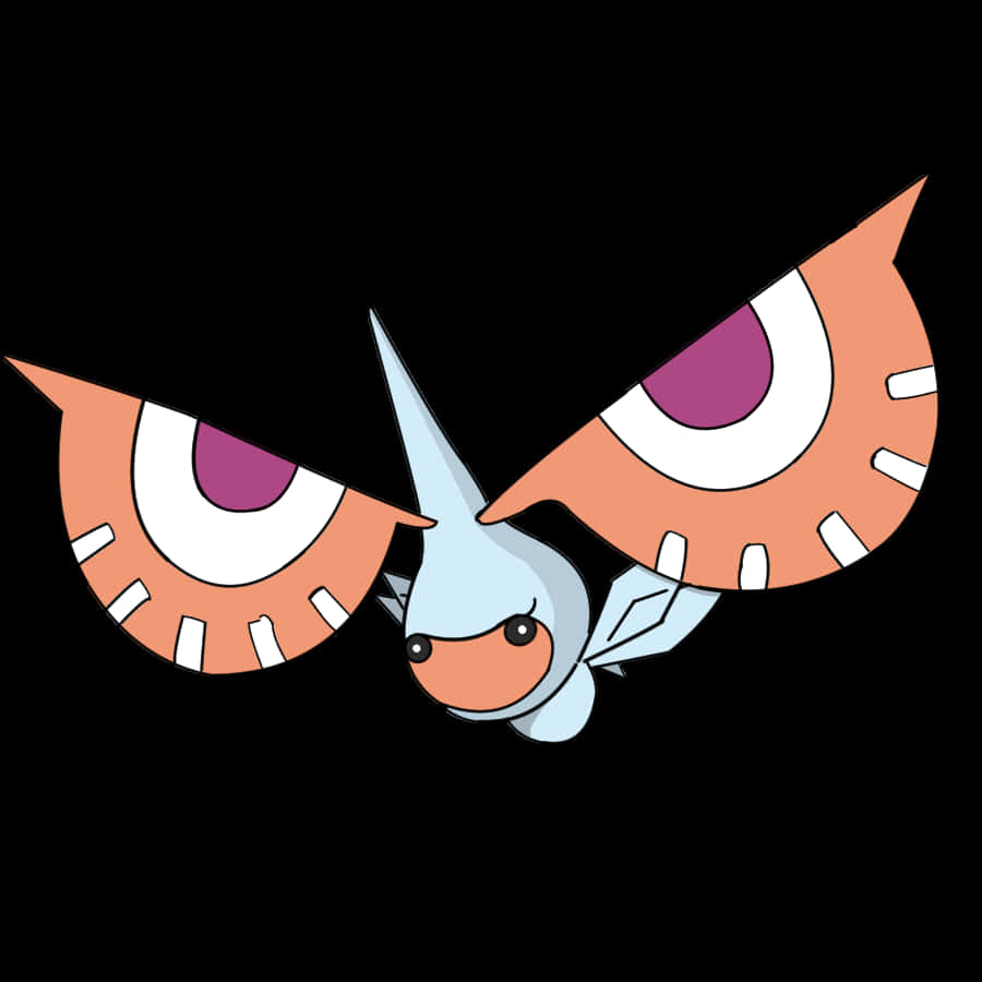 Masquerain Flying Minimalist Art Background