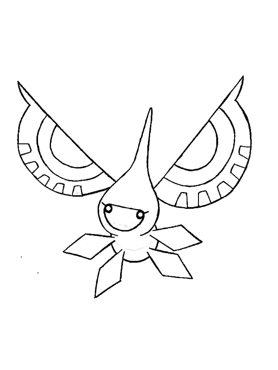 Masquerain Minimalist Drawing Background