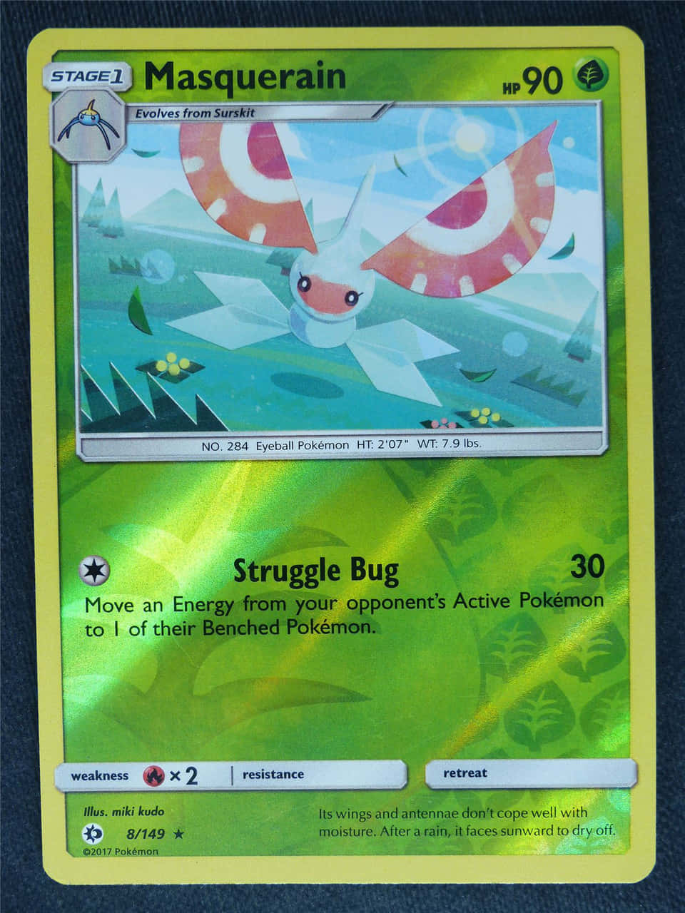 Masquerain Pokemon Card Background