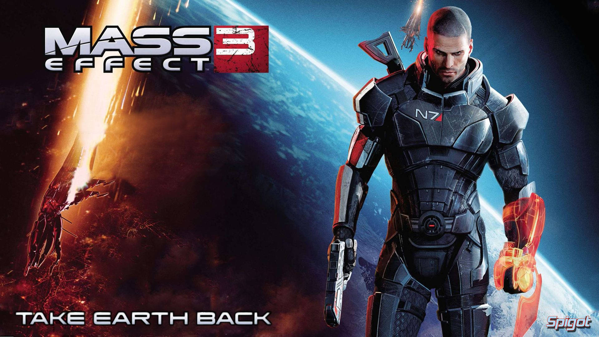 Mass Effect 3 Commander Shepard Background