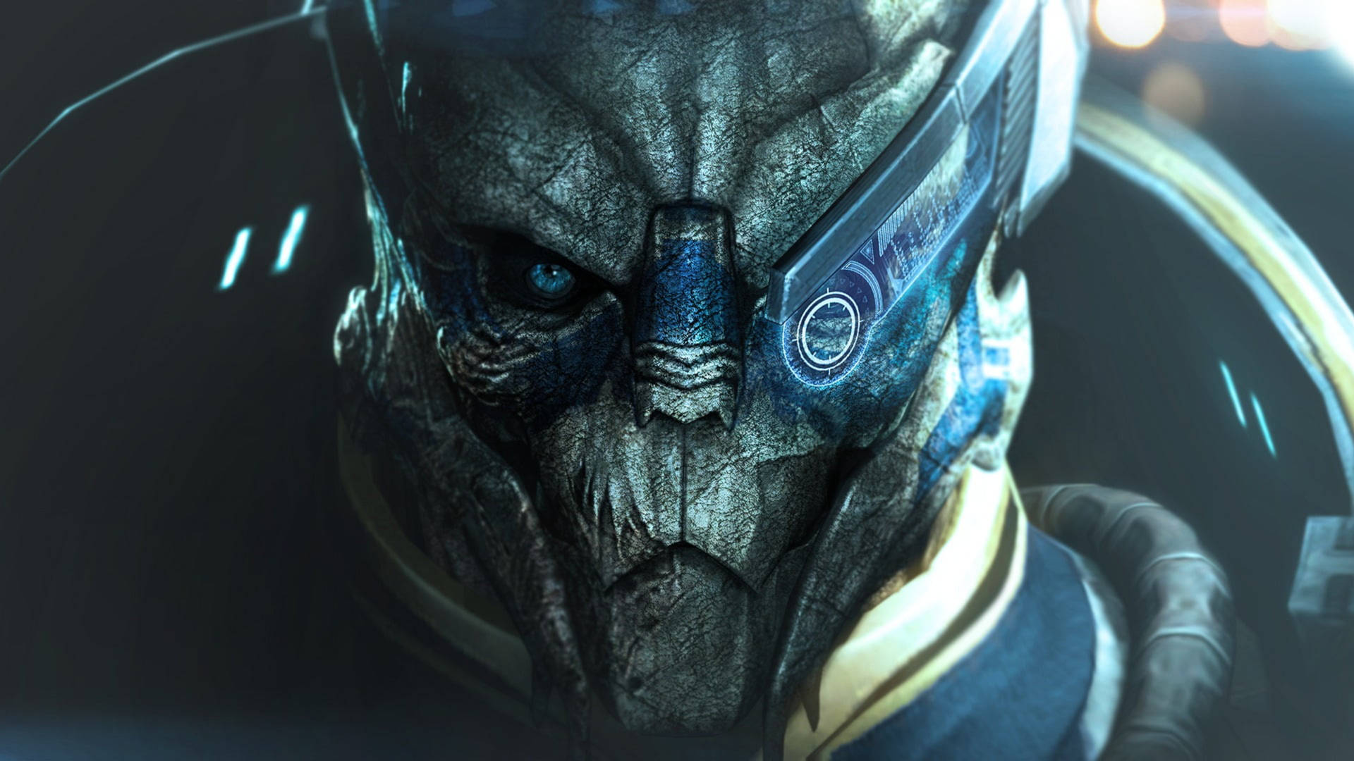 Mass Effect Close-up Garrus Vakarian Background
