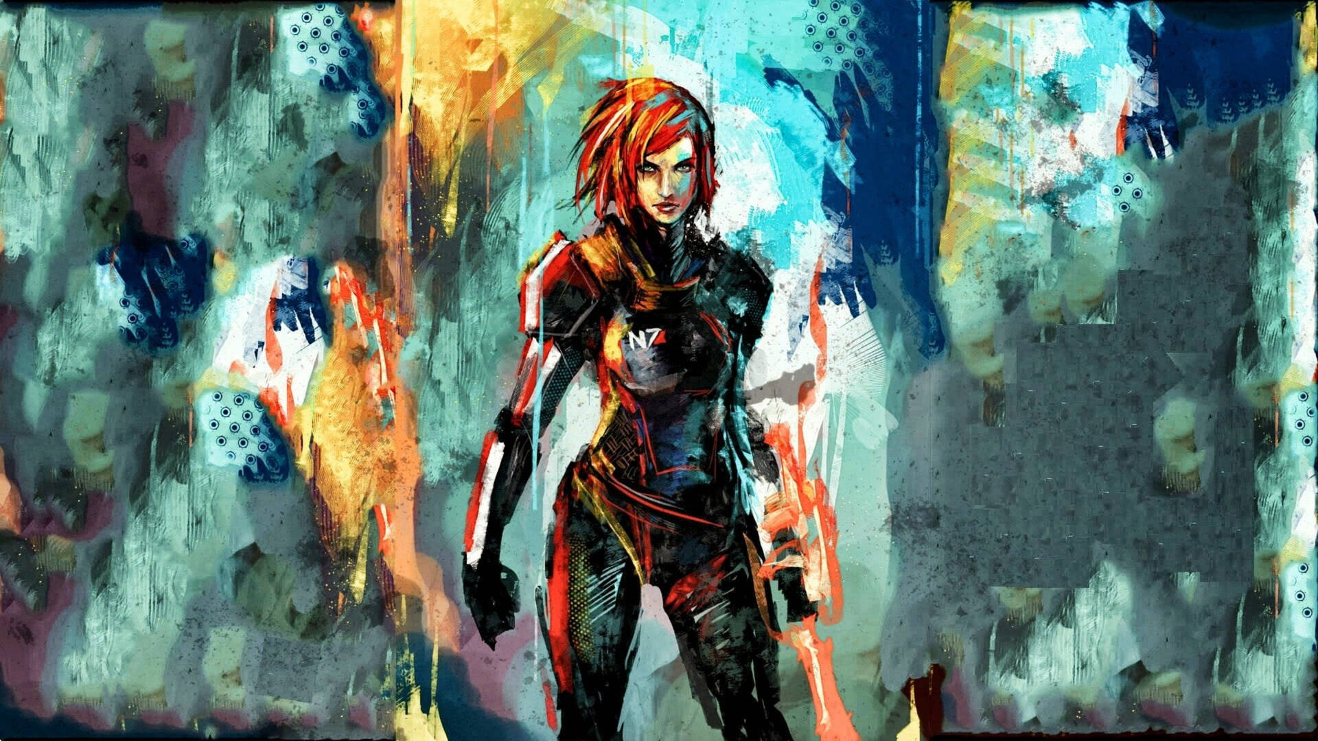 Mass Effect Miranda Painting Background