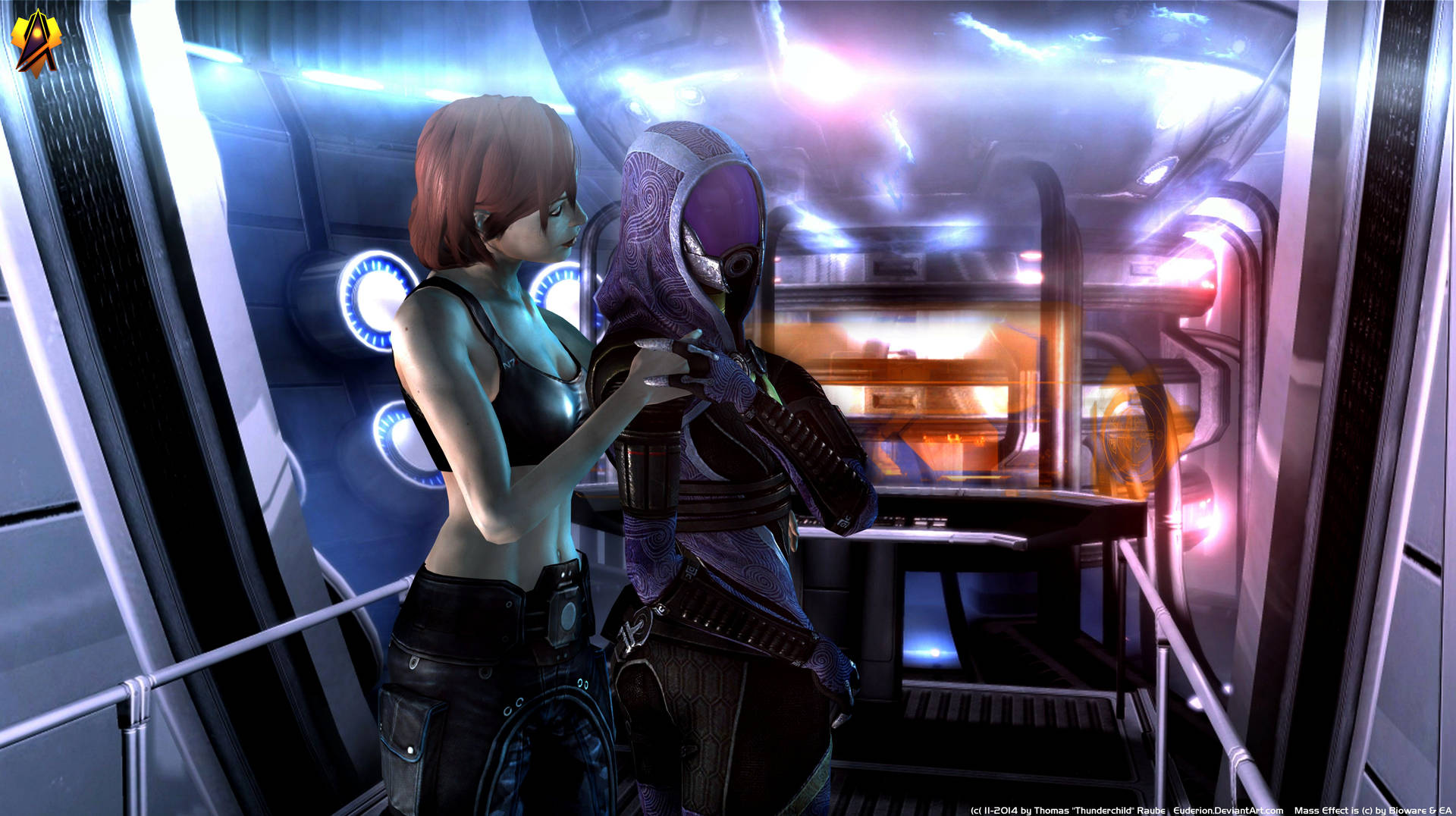 Mass Effect Shepard And Tali'zorah 4k