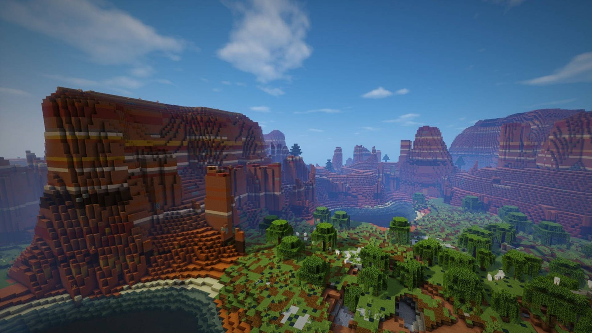 Massive Mesa Biome 2560x1440 Minecraft Background