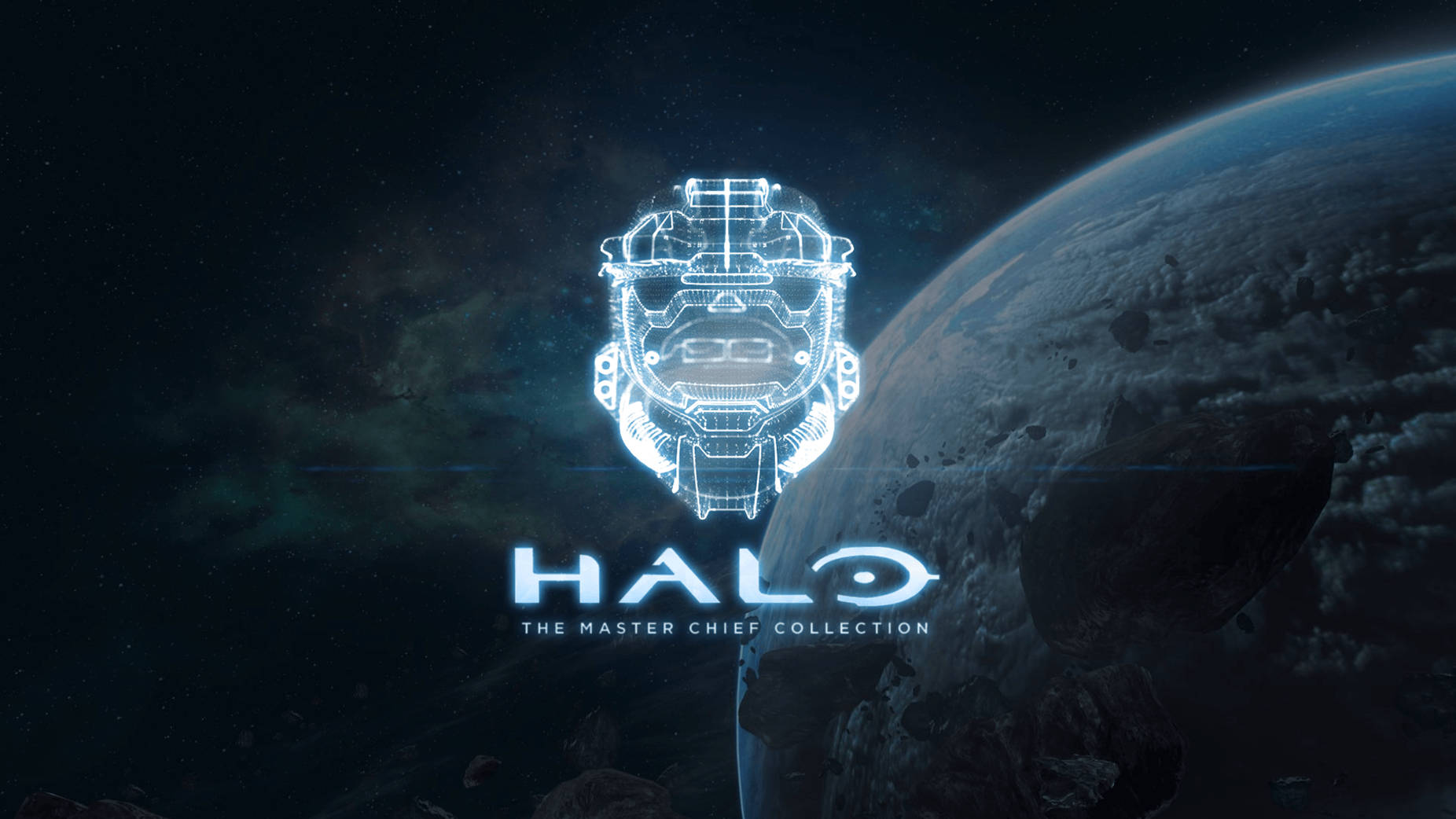 Master Chief Earth Halo Logo Background