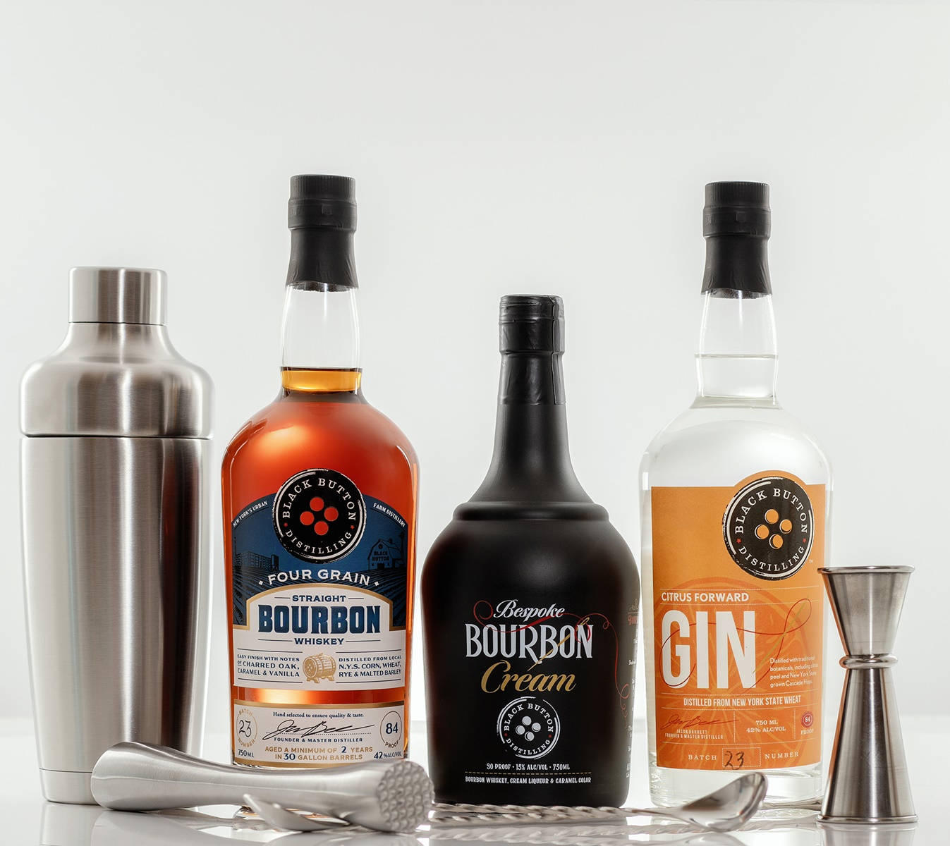 Master Craftsmanship At Black Button Distilling Background