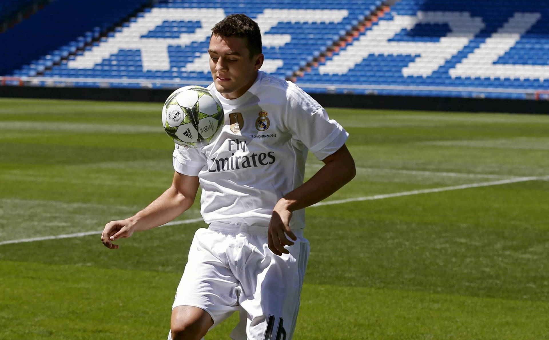 Master Of Balance, Mateo Kovacic With Football Background