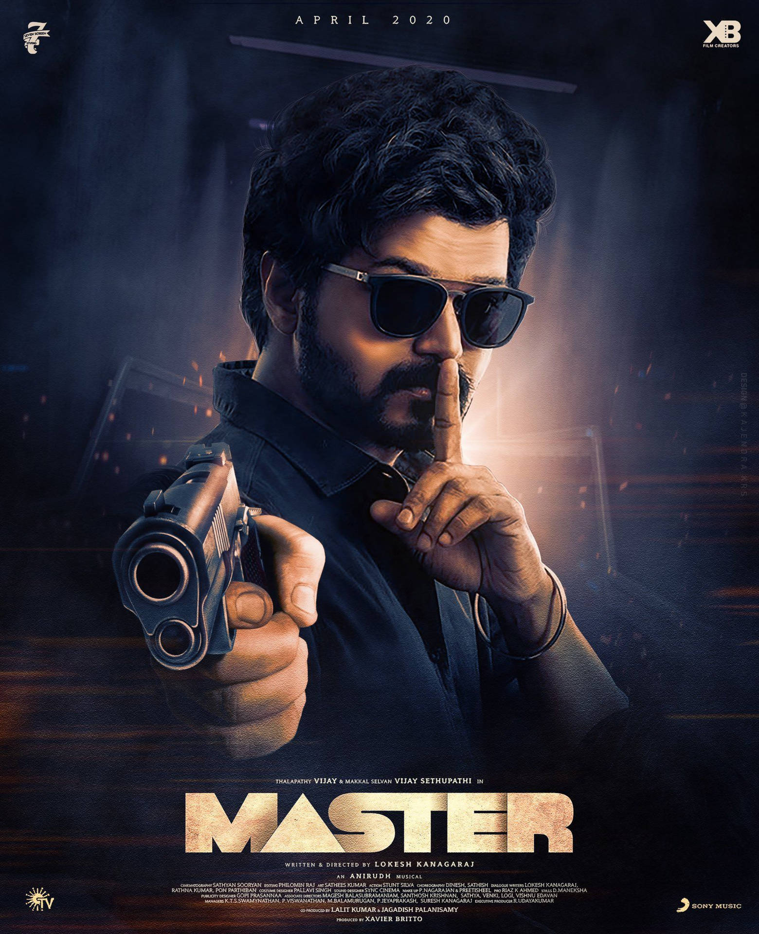 Master Vijay 4k Box Office Film Background