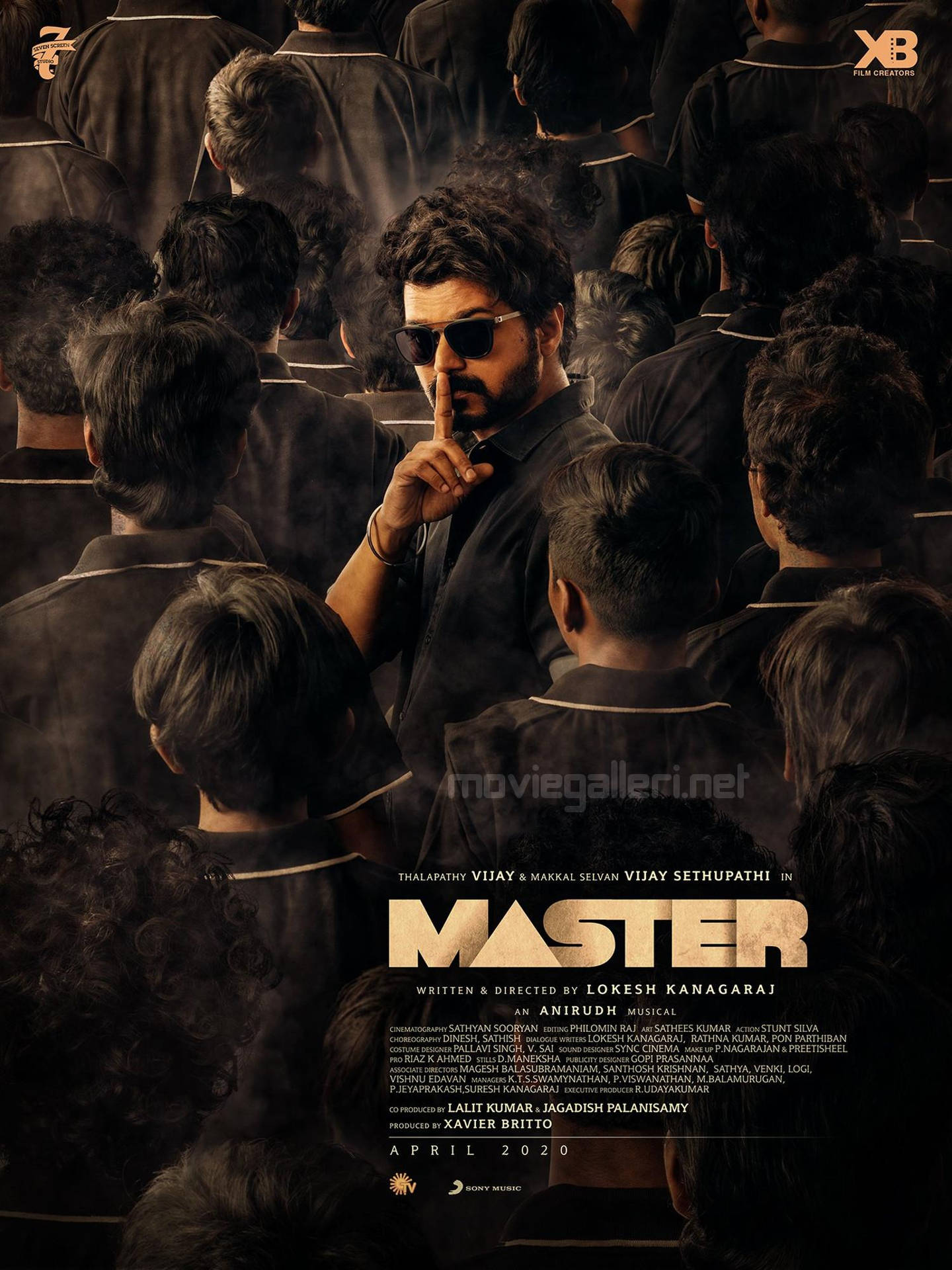 Master Vijay 4k Shushing Poster Background
