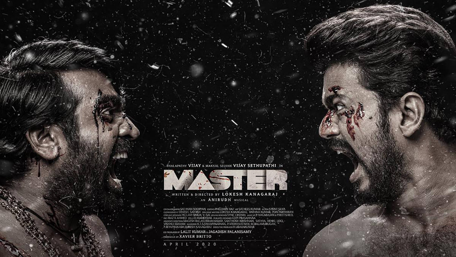 Master Vijay 4k Theatrical Poster Background