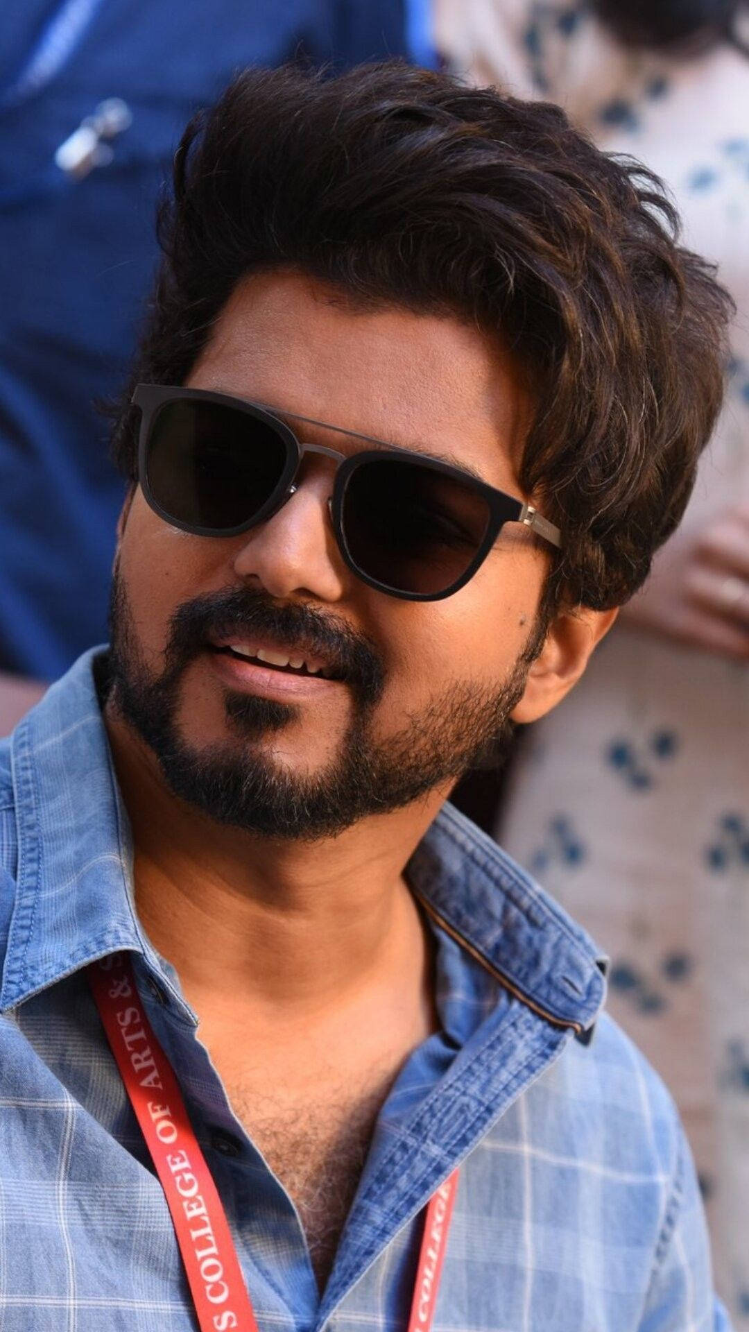 Master Vijay Cool Casual Look Background