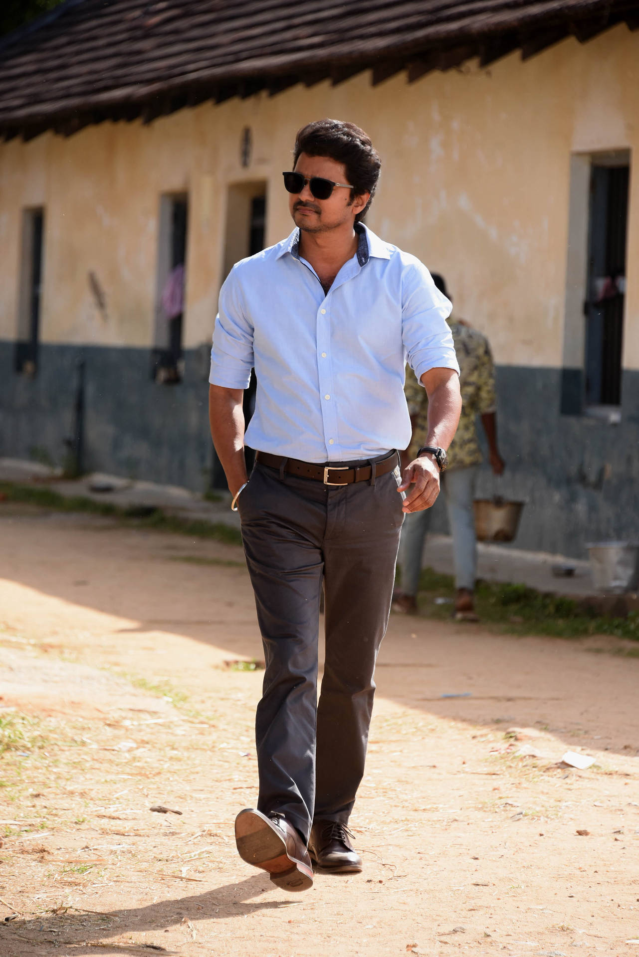 Master Vijay Hd Formal Attire Background