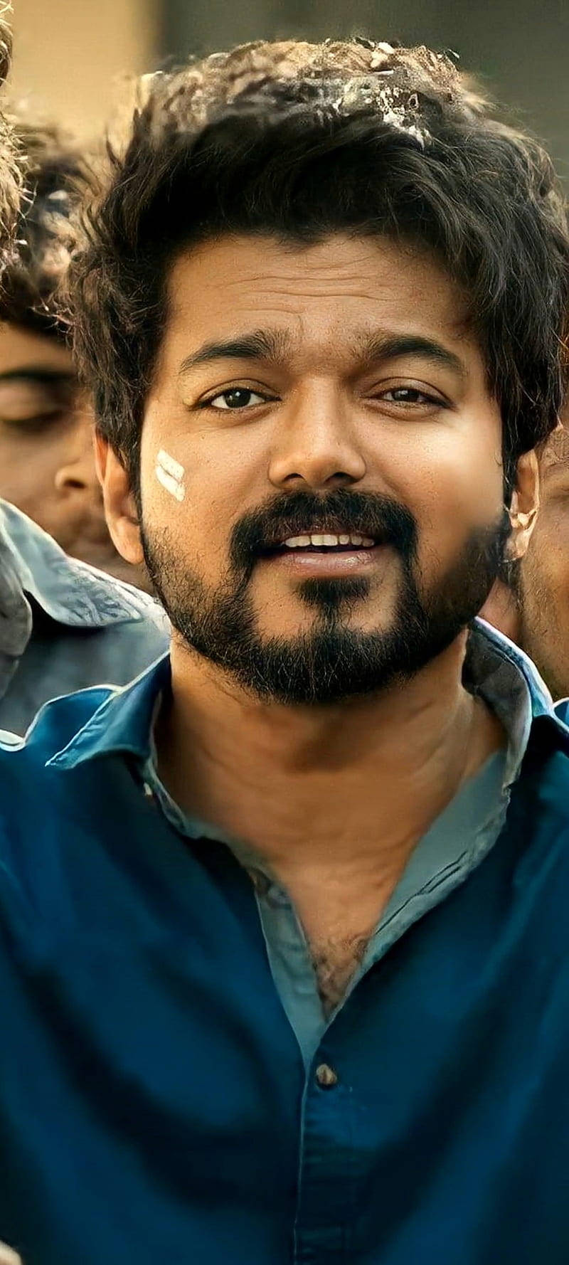 Master Vijay With Wounded Face Background