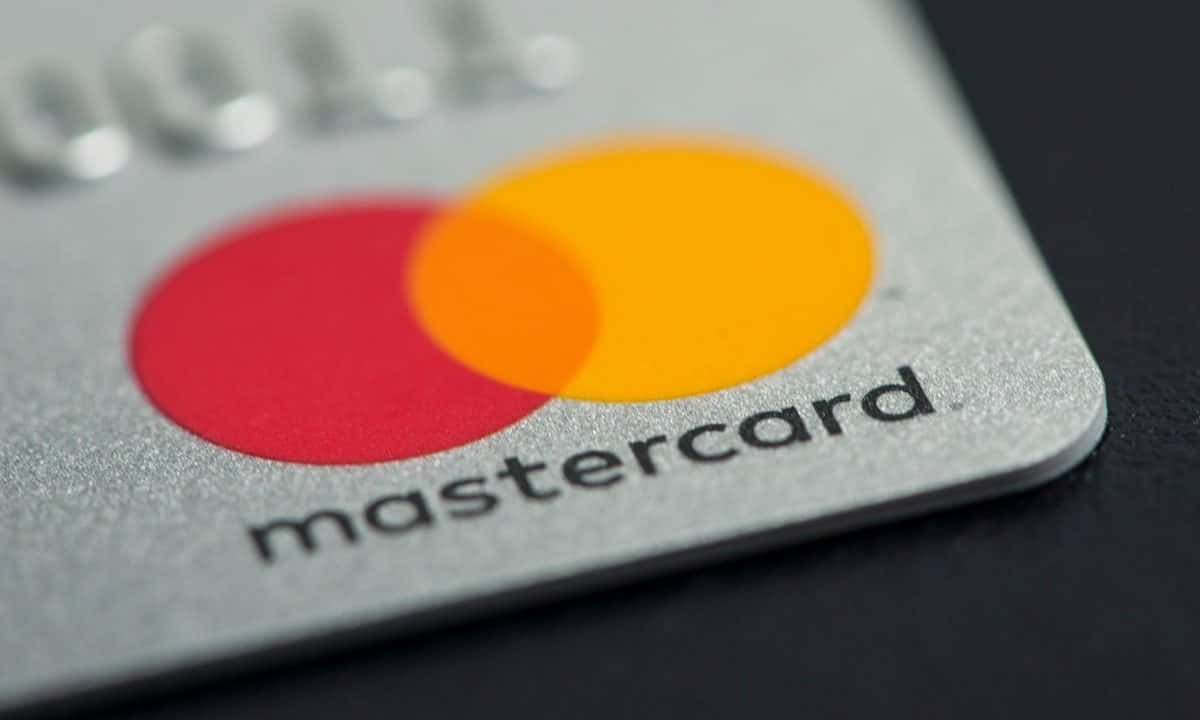 Mastercard Logo Closeup Background